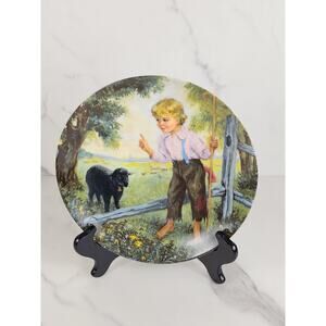 Baa Baa Black Ship Reco Year 1988 Fine China 8 1/2" Plate Wall Decor Vintage